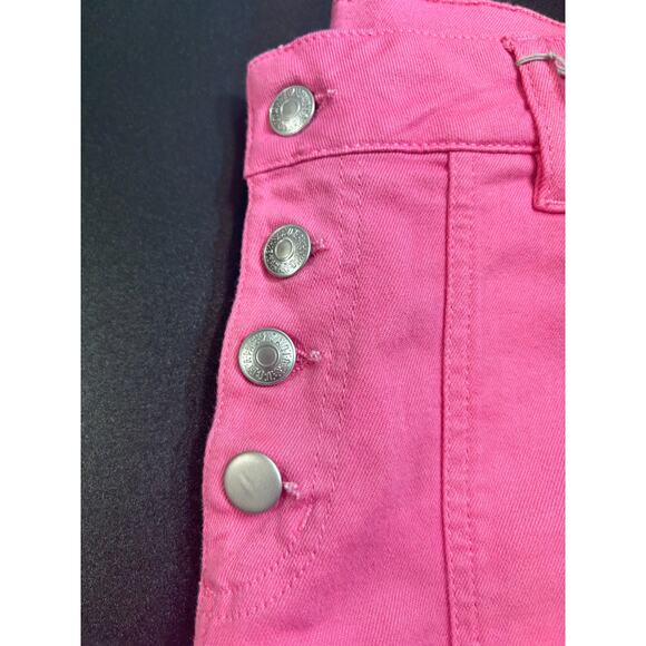Zadig & Voltaire NWT Londa Denim Jeans Pink Size 26 Missing a button MSRP $278 - Picture 7 of 10